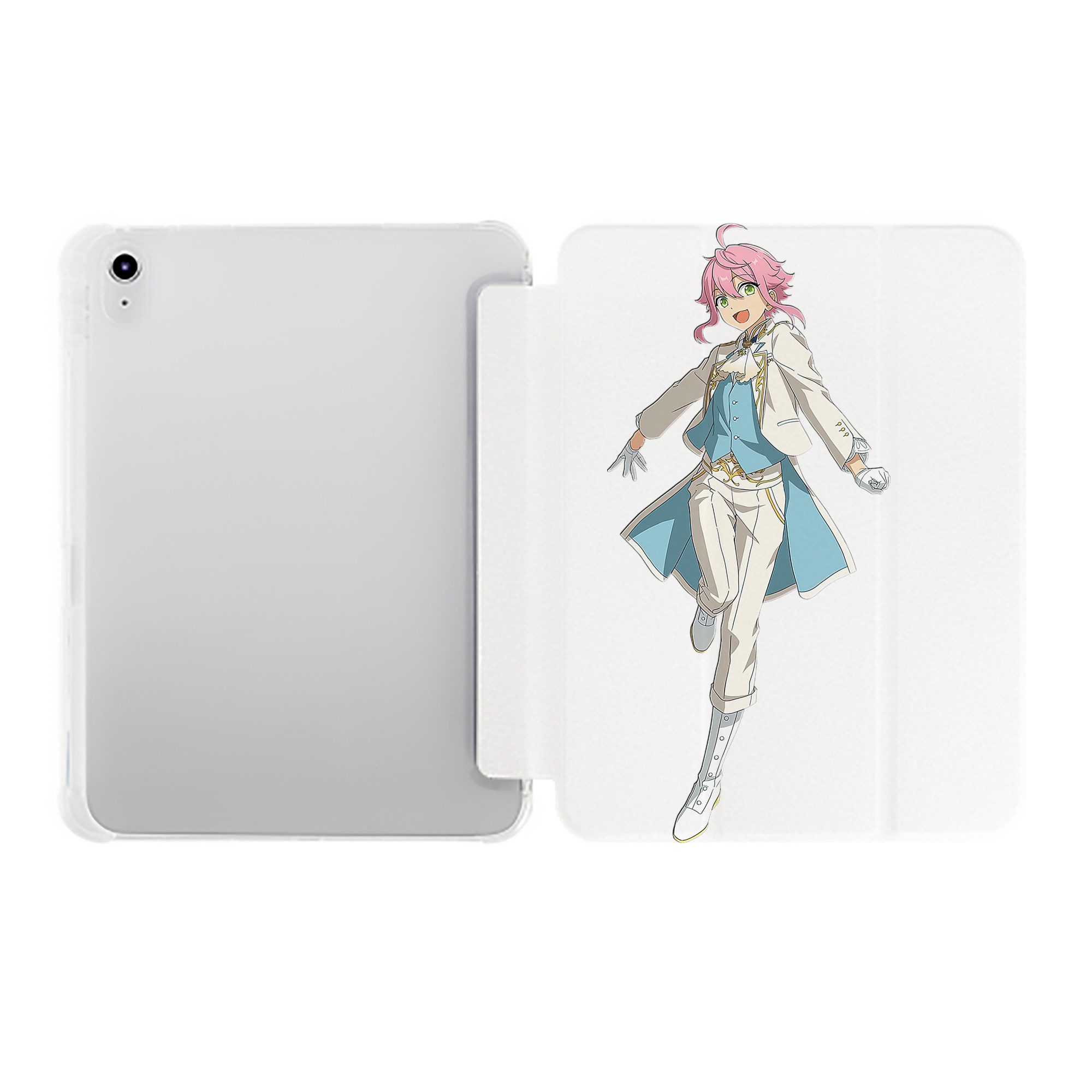 （画像用） あんさんぶるスターズ! Ensemble Stars IPad ケース ペン収納付き 三つ折りスタンド PUレザー×シリコン 対応機種9.5/10.5/10.9インチ